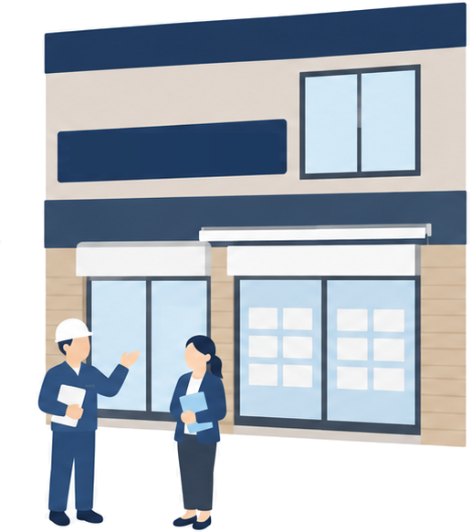白楽駅徒歩3分の店舗のイラスト